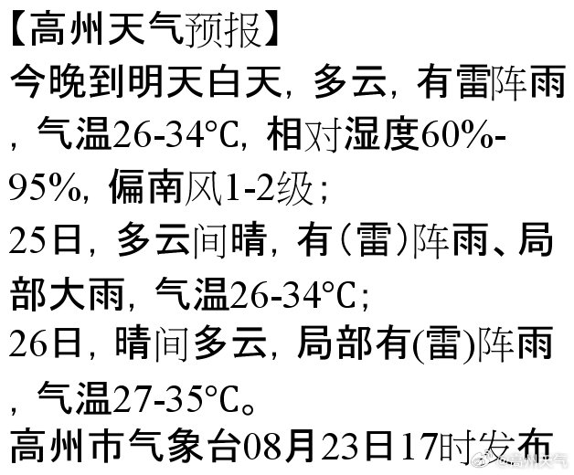 高砂鎮(zhèn)天氣預報最新消息